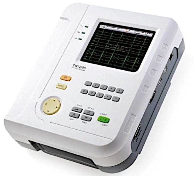 Électrocardiographe CM-1200B — 12 pistes